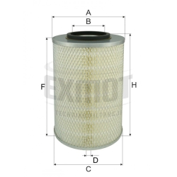 Wkład filtra powietrza WPO 3119 - Zamiennik: brak